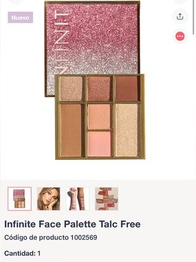 Farmasi Infinite Face Palette — Rose, Peach & Bronze Tones